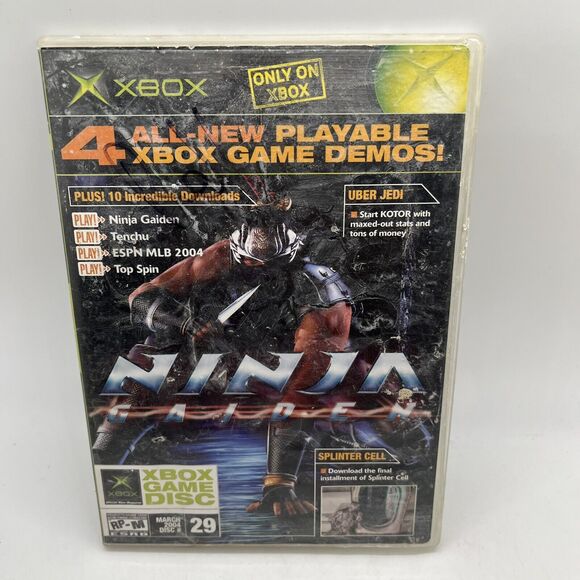 March 2004 Official Xbox Demo Disc #29 Breakdown Ninja Gaiden Tenchu Top Spin - Picture 1 of 8